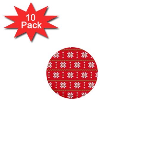 xmas0024 1  Mini Button (10 pack)  from ArtsNow.com Front