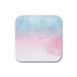 Watercolor Gradient Ombre Rubber Square Coaster (4 pack)