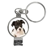 American Staffordshire Puppy Nail Clippers Key Chain