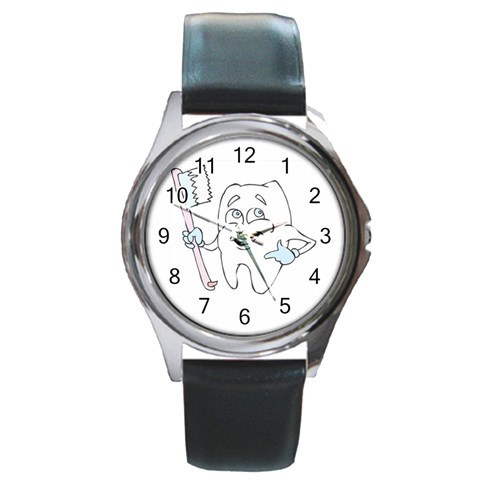 Dentist (custom) Round Metal Watch from ArtsNow.com Front