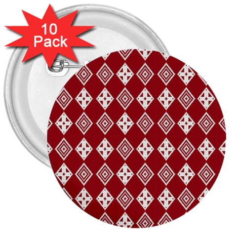 xmas0031 3  Button (10 pack) from ArtsNow.com Front