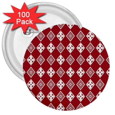 xmas0031 3  Button (100 pack) from ArtsNow.com Front