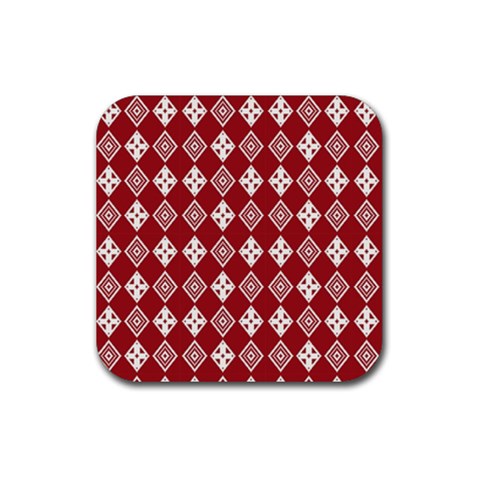 xmas0031 Rubber Coaster (Square) from ArtsNow.com Front
