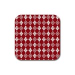 xmas0031 Rubber Square Coaster (4 pack)