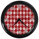 xmas0031 Wall Clock (Black)