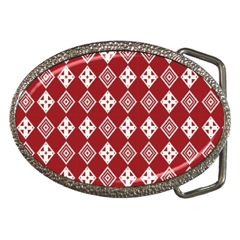 xmas0031 Belt Buckle from ArtsNow.com Front