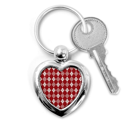 xmas0031 Key Chain (Heart) from ArtsNow.com Front