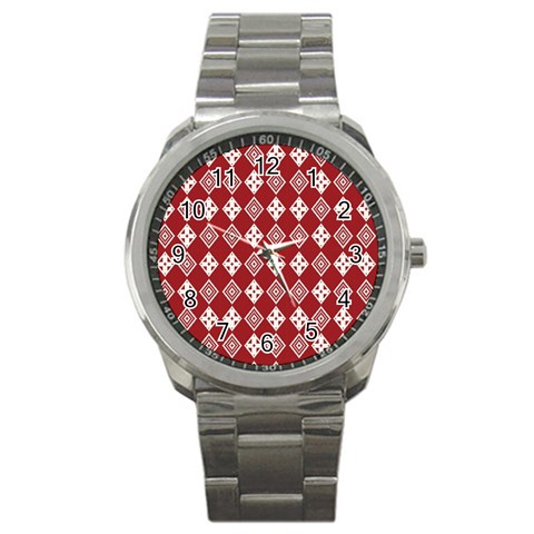 xmas0031 Sport Metal Watch from ArtsNow.com Front
