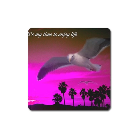 Enjoy Life Magnet (Square) from ArtsNow.com Front