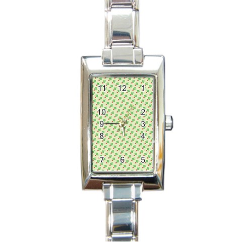 xmas0016 Rectangular Italian Charm Watch from ArtsNow.com Front
