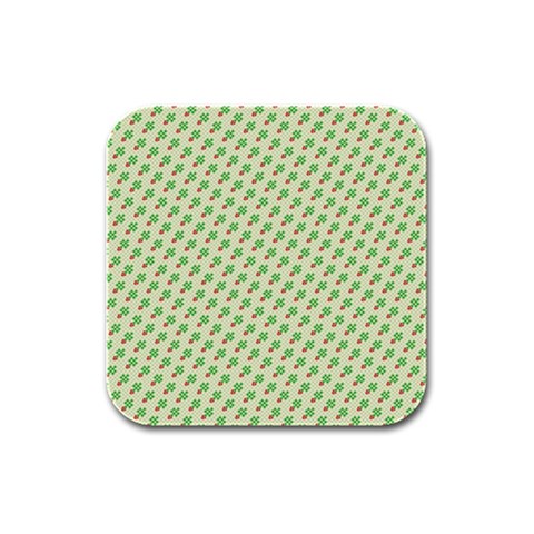 xmas0016 Rubber Square Coaster (4 pack) from ArtsNow.com Front