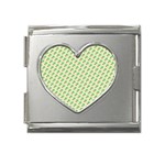 xmas0016 Mega Link Heart Italian Charm (18mm)