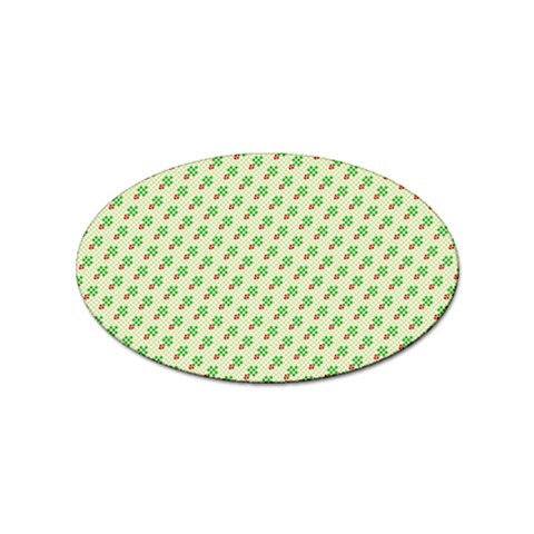xmas0016 Sticker Oval (100 pack) from ArtsNow.com Front