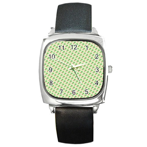 xmas0016 Square Metal Watch from ArtsNow.com Front