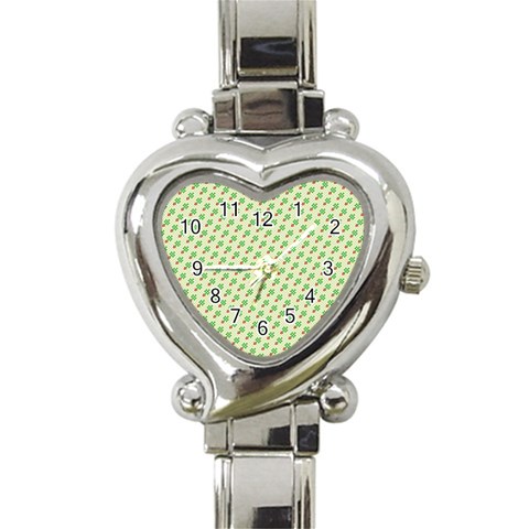 xmas0016 Heart Italian Charm Watch from ArtsNow.com Front