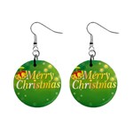 sxmas01 1  Button Earrings