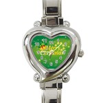 sxmas01 Heart Italian Charm Watch