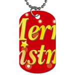 sxmas02 Dog Tag (One Side)