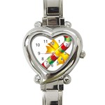 sxmas04 Heart Italian Charm Watch