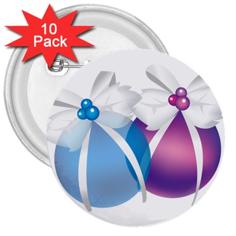 sxmas06 3  Button (10 pack) from ArtsNow.com Front