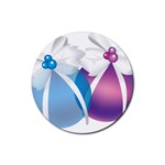 sxmas06 Rubber Round Coaster (4 pack)