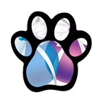 sxmas06 Magnet (Paw Print)