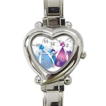 sxmas06 Heart Italian Charm Watch