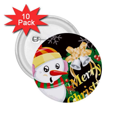 sxmas07 2.25  Button (10 pack) from ArtsNow.com Front