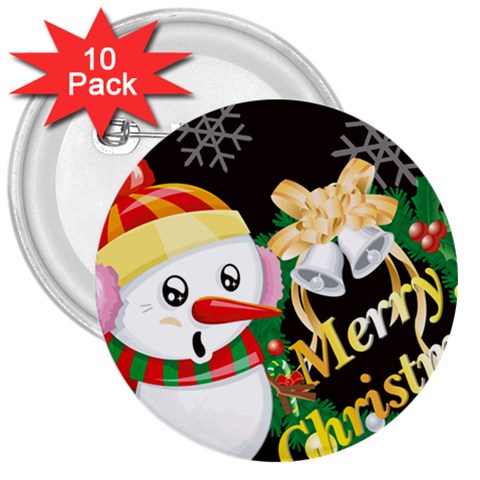 sxmas07 3  Button (10 pack) from ArtsNow.com Front
