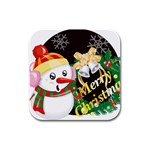 sxmas07 Rubber Square Coaster (4 pack)