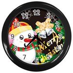 sxmas07 Wall Clock (Black)