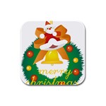 sxmas08 Rubber Square Coaster (4 pack)