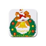 sxmas08 Rubber Square Coaster (4 pack)