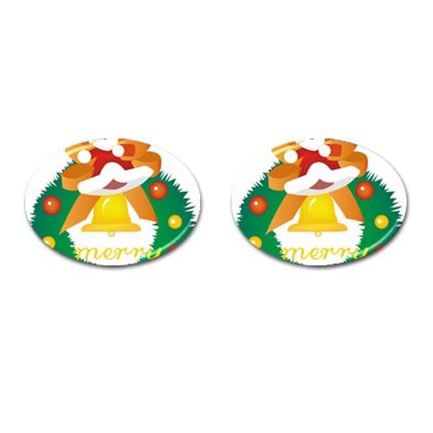 sxmas08 Cufflinks (Oval) from ArtsNow.com Front(Pair)