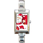 sxmas09 Rectangular Italian Charm Watch