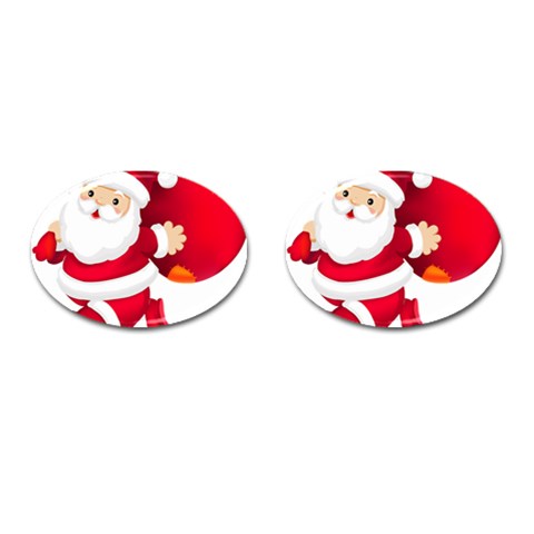 sxmas09 Cufflinks (Oval) from ArtsNow.com Front(Pair)