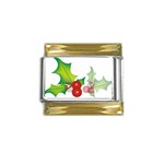 sxmas10 Gold Trim Italian Charm (9mm)