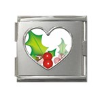 sxmas10 Mega Link Heart Italian Charm (18mm)