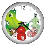 sxmas10 Wall Clock (Silver)