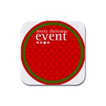 sxmas12 Rubber Square Coaster (4 pack)