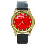 sxmas12 Round Gold Metal Watch