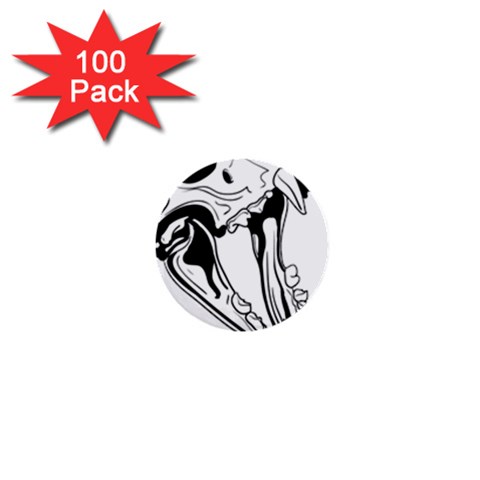 bone005 1  Mini Button (100 pack)  from ArtsNow.com Front