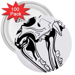 bone005 3  Button (100 pack)