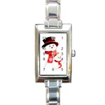 sxmas020 Rectangular Italian Charm Watch