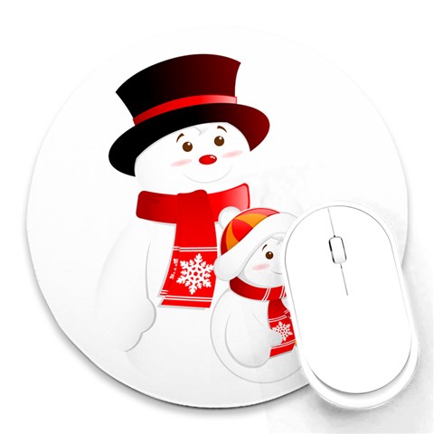 sxmas020 Round Mousepad from ArtsNow.com Front