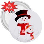 sxmas020 3  Button (10 pack)