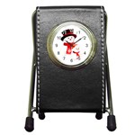 sxmas020 Pen Holder Desk Clock