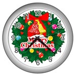 sxmas018 Wall Clock (Silver)