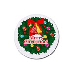 sxmas018 Rubber Round Coaster (4 pack)