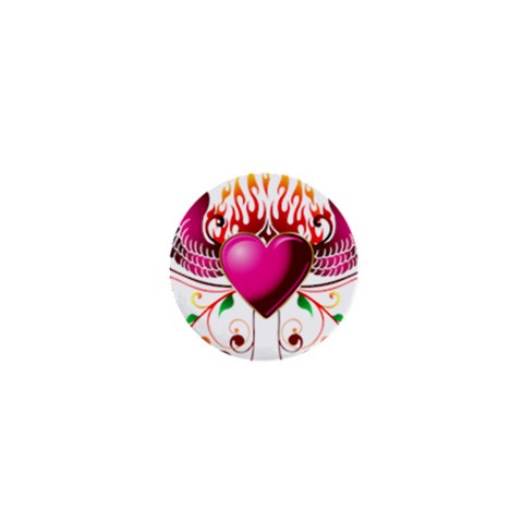 heart005 1  Mini Button from ArtsNow.com Front